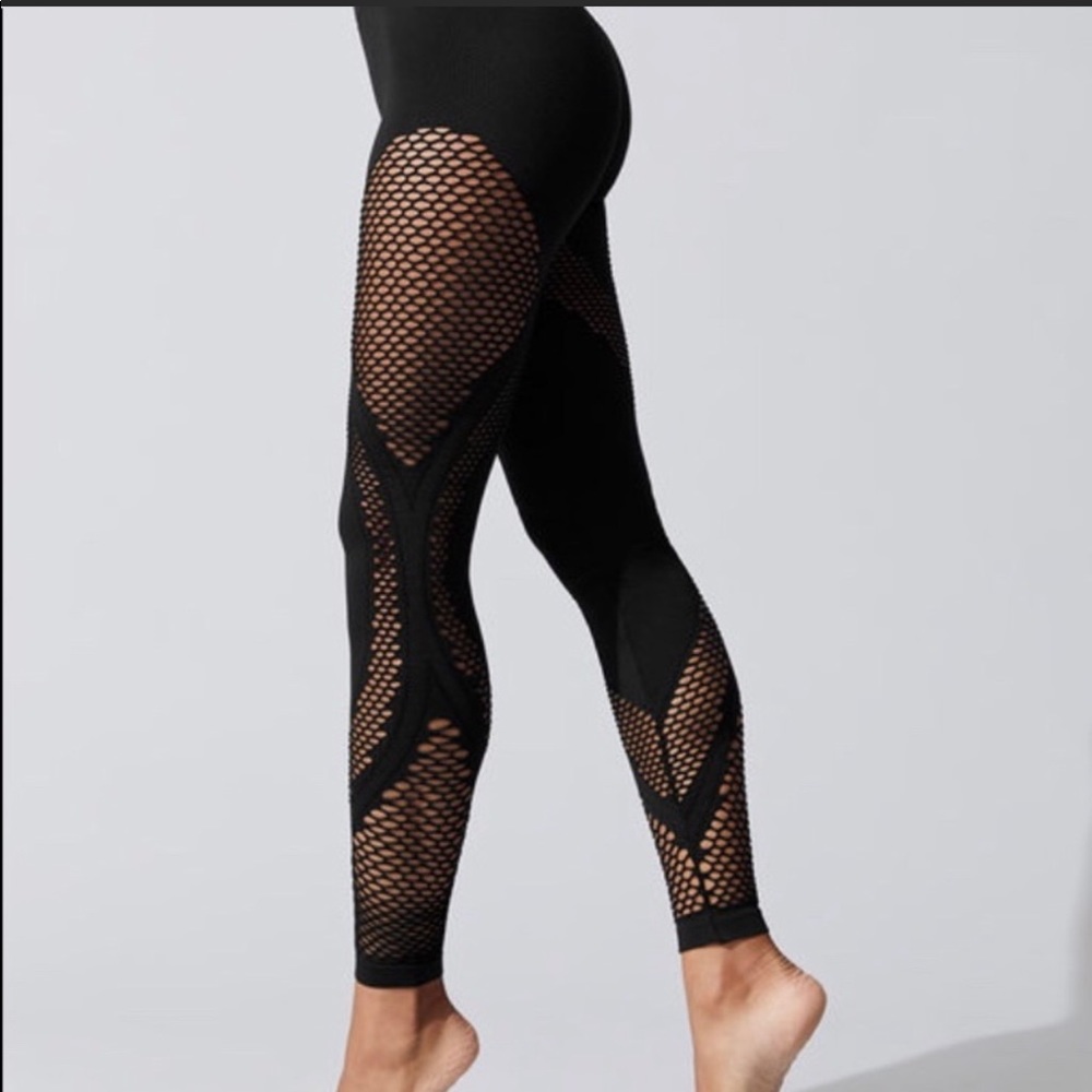 NUX Carbon 38 mesh cut out leggings